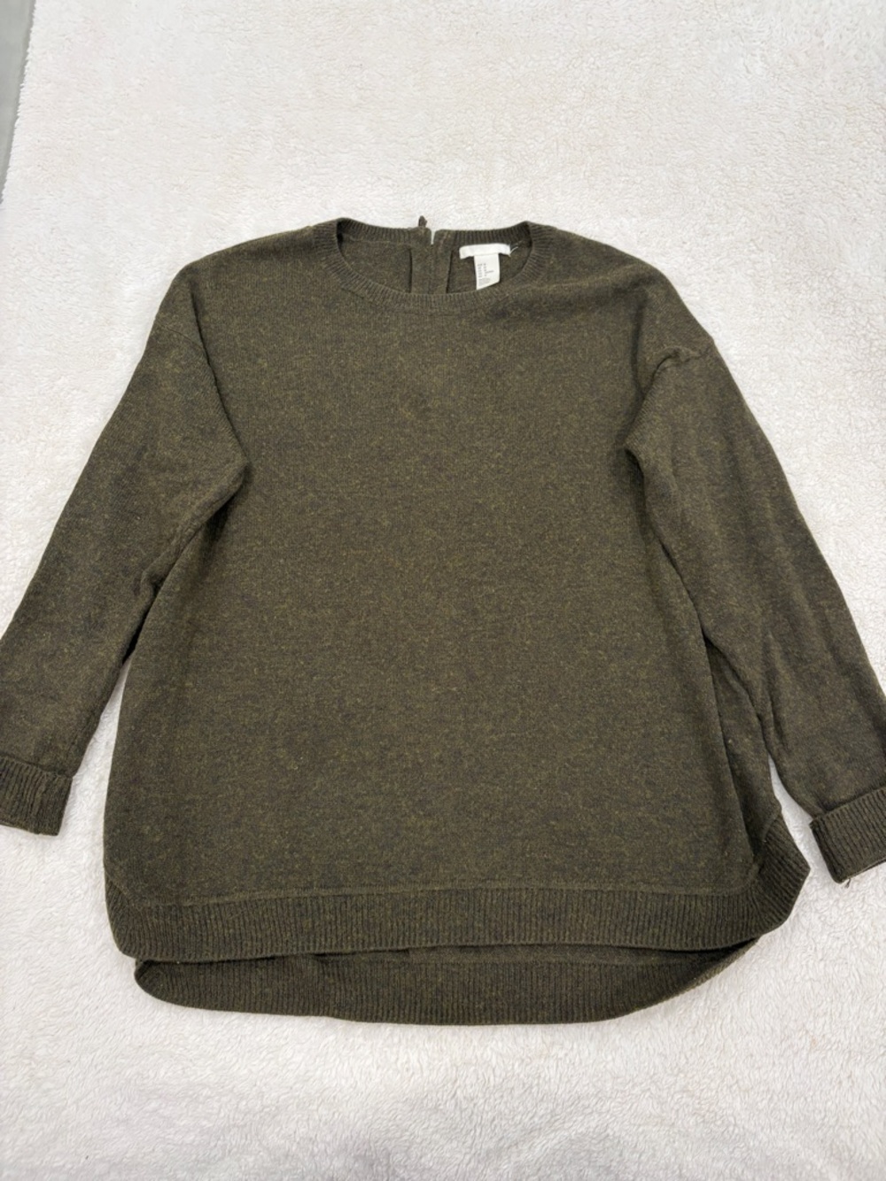 H&M Cozy Olive Green Crewneck Sweater
